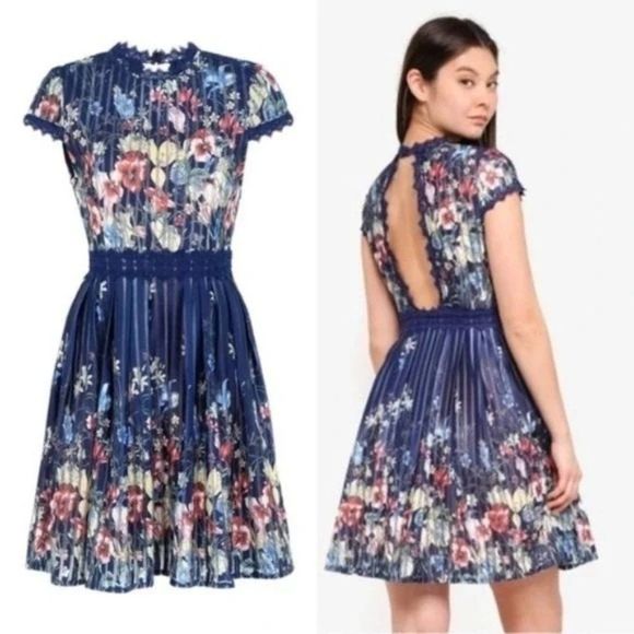 Anthropologie Dresses & Skirts - Foxiedox Anthropologie Meadow Open Back Floral Dress
